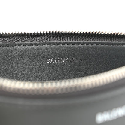 Balenciaga Calfskin Logo Zip Pouch Gris Fossile 7 of 7