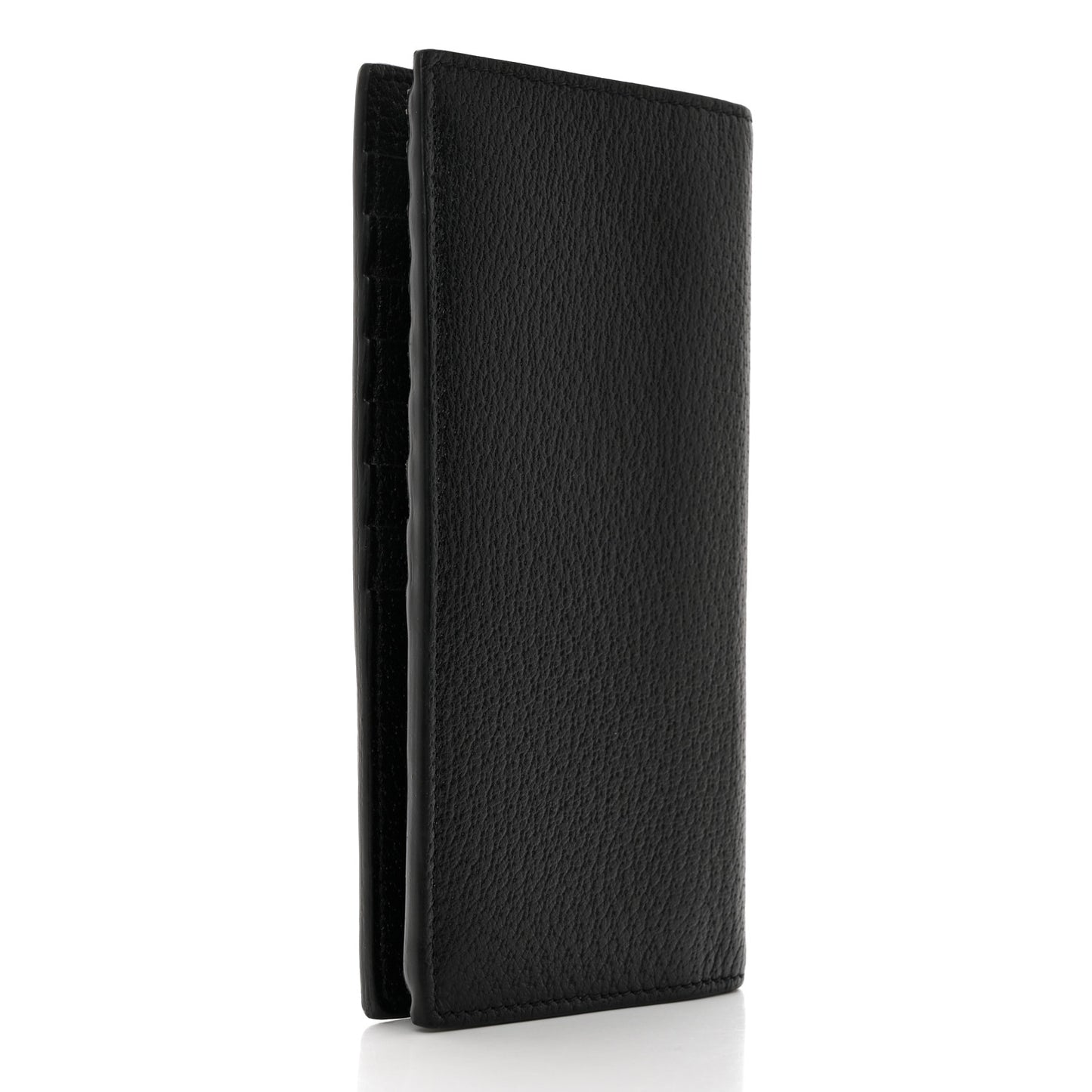 Calfskin Boar Effect GG Marmont Long Wallet Black