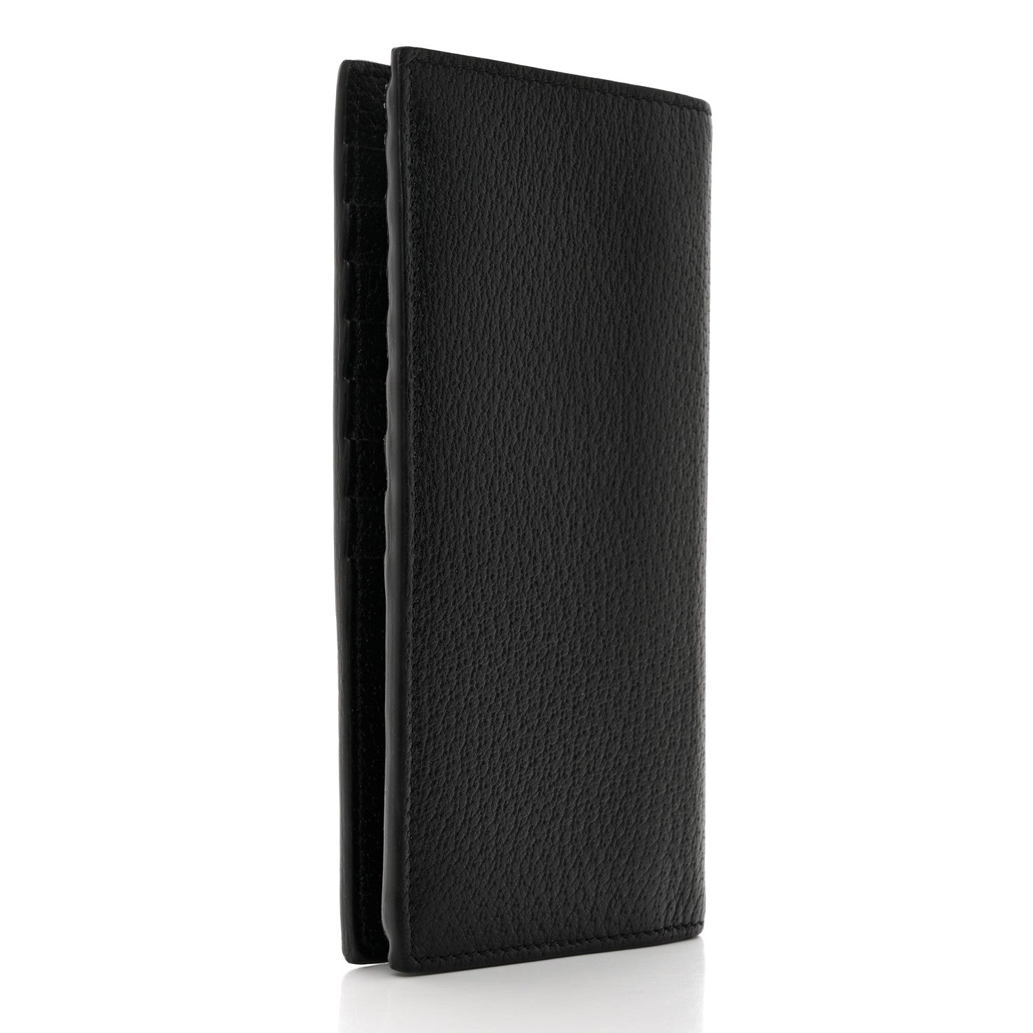 Gucci Calfskin Boar Effect GG Marmont Long Wallet Black 3 of 7