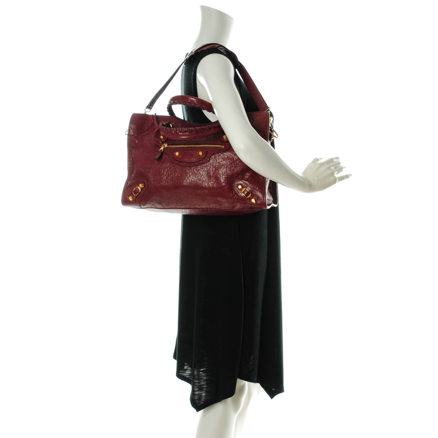 Agneau Giant 12 Gold Hardware City Rouge Cerise