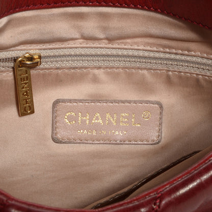 Chanel Lambskin Bubble Quilt Flap Bag Red 6 of 7