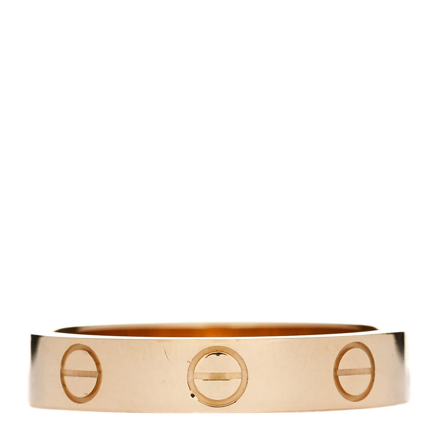 18K Yellow Gold 3.5mm LOVE Wedding Band Ring 52 6