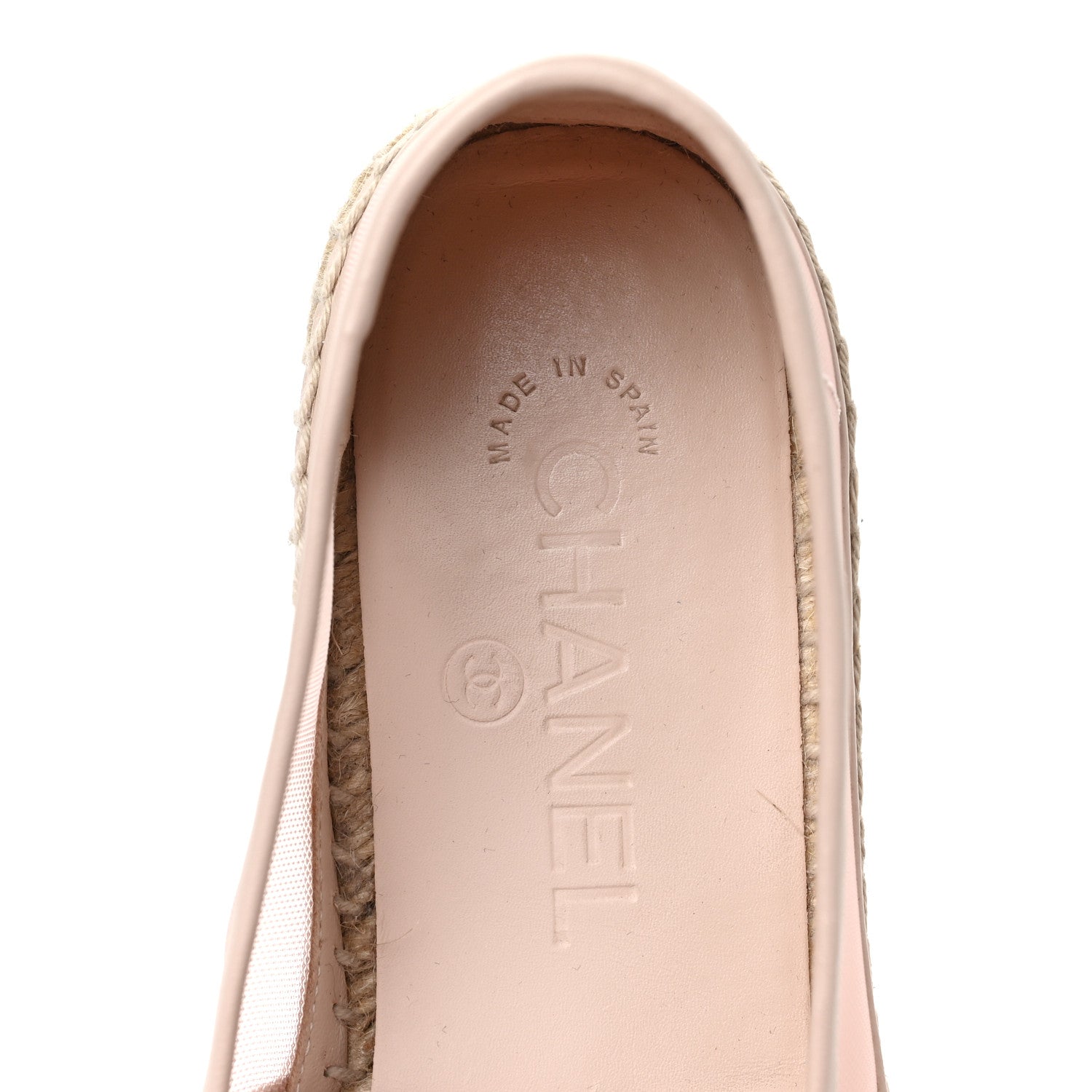 Chanel Mesh Grosgrain CC Espadrilles 38 Pink 7 of 8