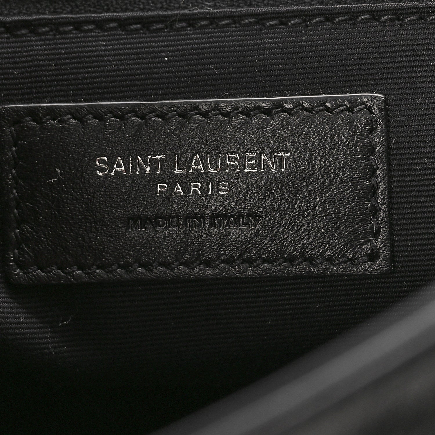 Saint Laurent Crinkled Calfskin Matelasse Monogram Medium Niki Chain Satchel Black 6 of 8