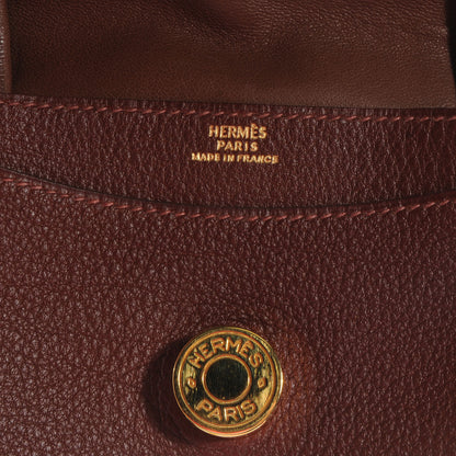 Hermes Togo Dogon Card Case Havane 7 of 8