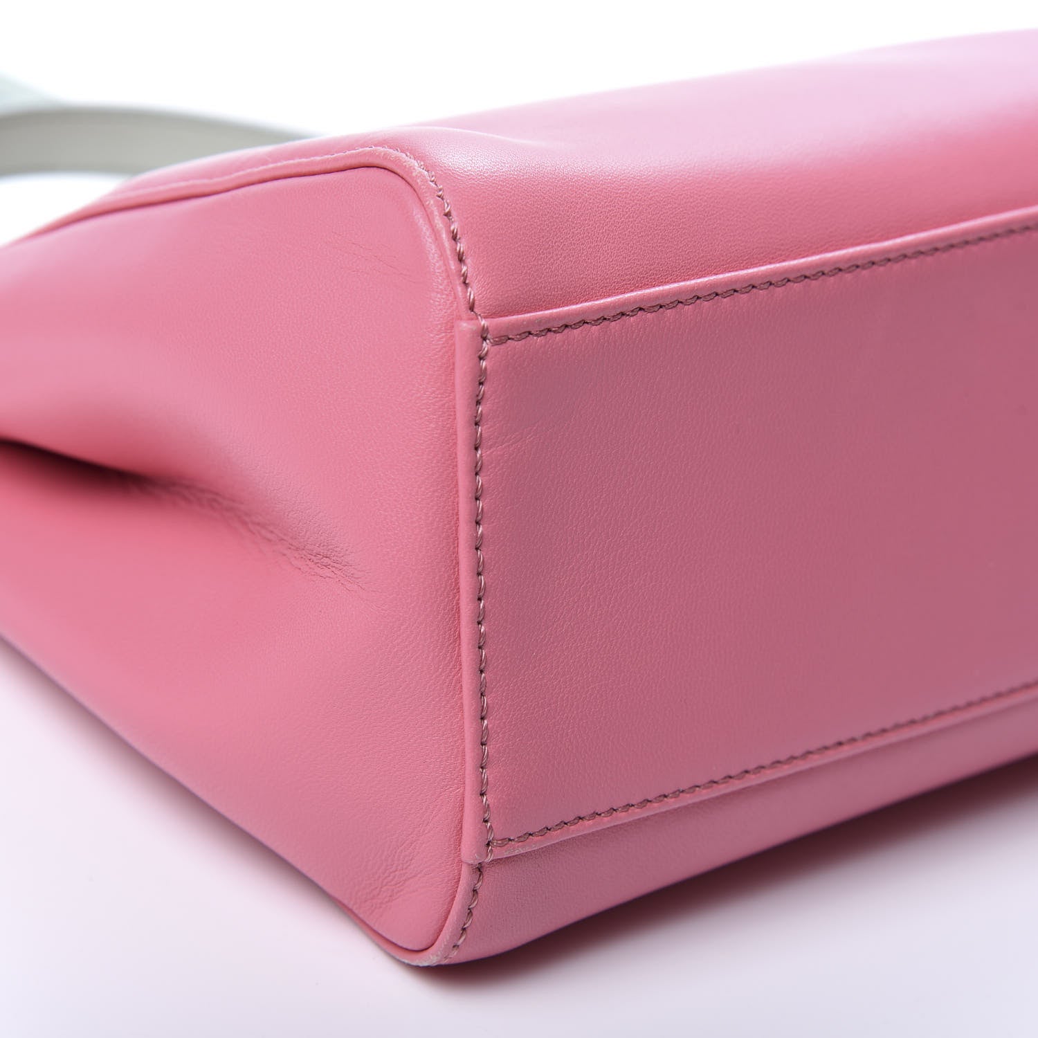 Fendi Nappa Colorblock Mini Peekaboo Iconic Satchel Rosa Fluo Oxigen Slate 6 of 10