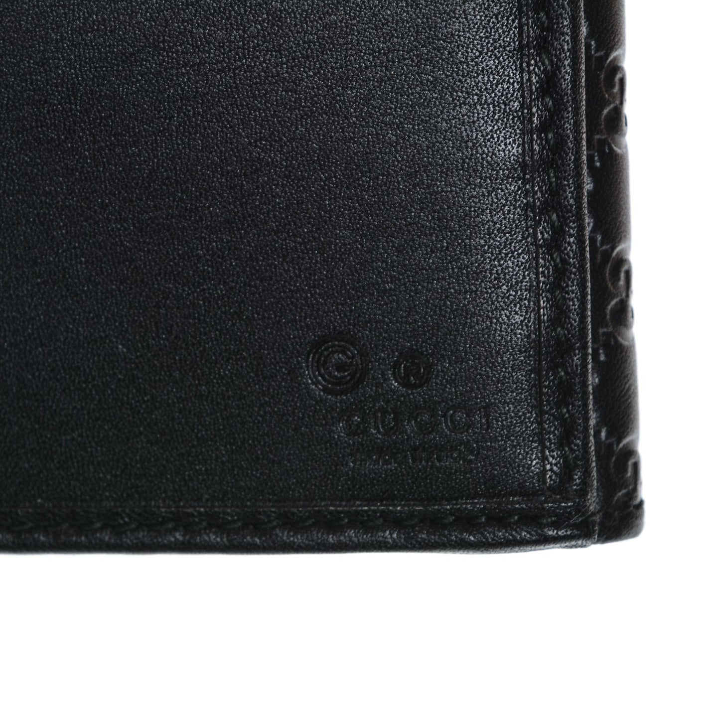 Microguccissima Continental Flap Wallet Black