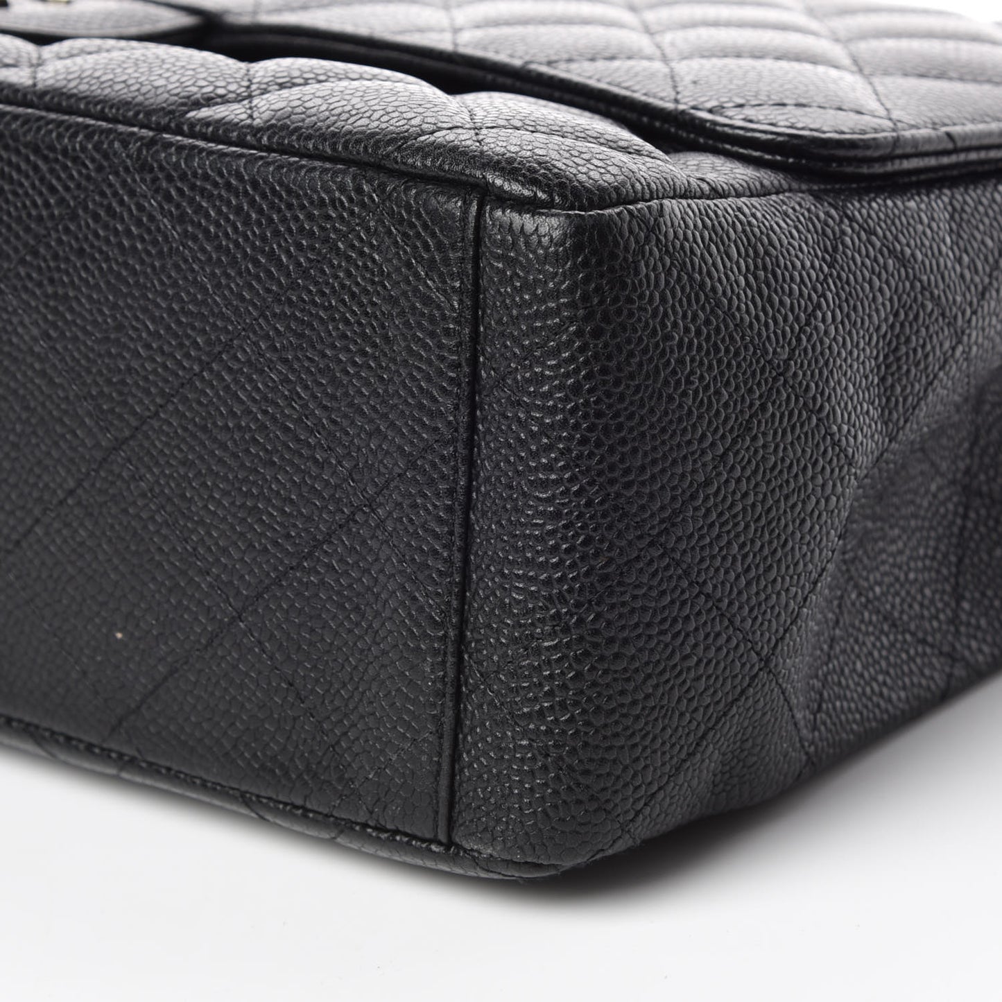 Caviar Quilted Maxi Single Flap Black