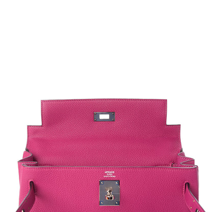 Hermes Togo Kelly Retourne 28 Rose Pourpre 28 of 37