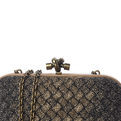 Bottega Veneta Lurex Intrecciato Chain Knot Clutch 9 of 11