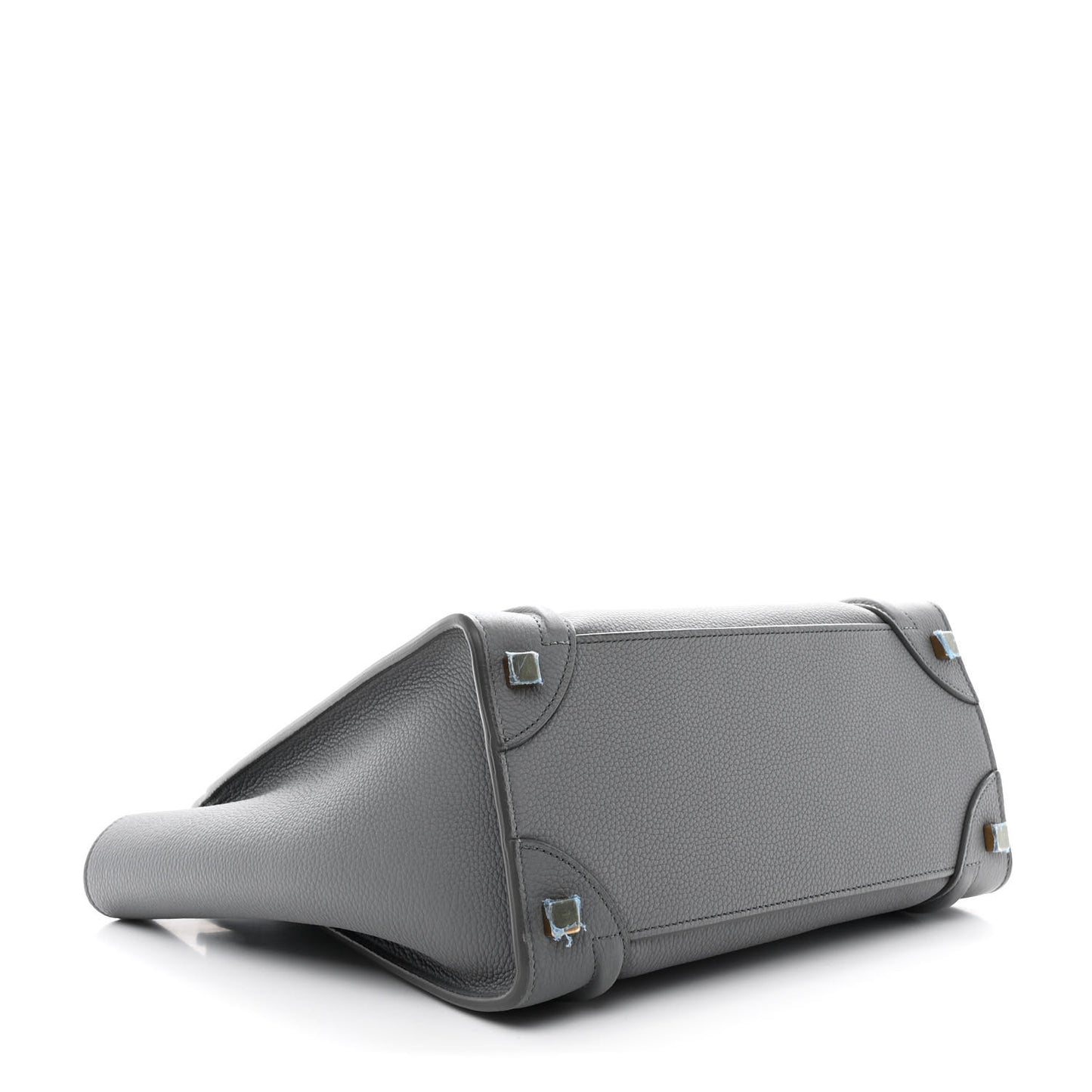 Baby Drummed Calfskin Micro Luggage Kohl