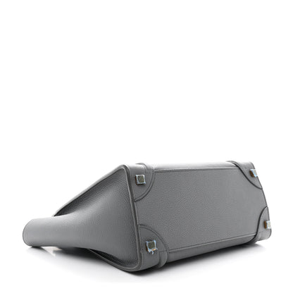Celine Baby Drummed Calfskin Micro Luggage Kohl 4 of 11