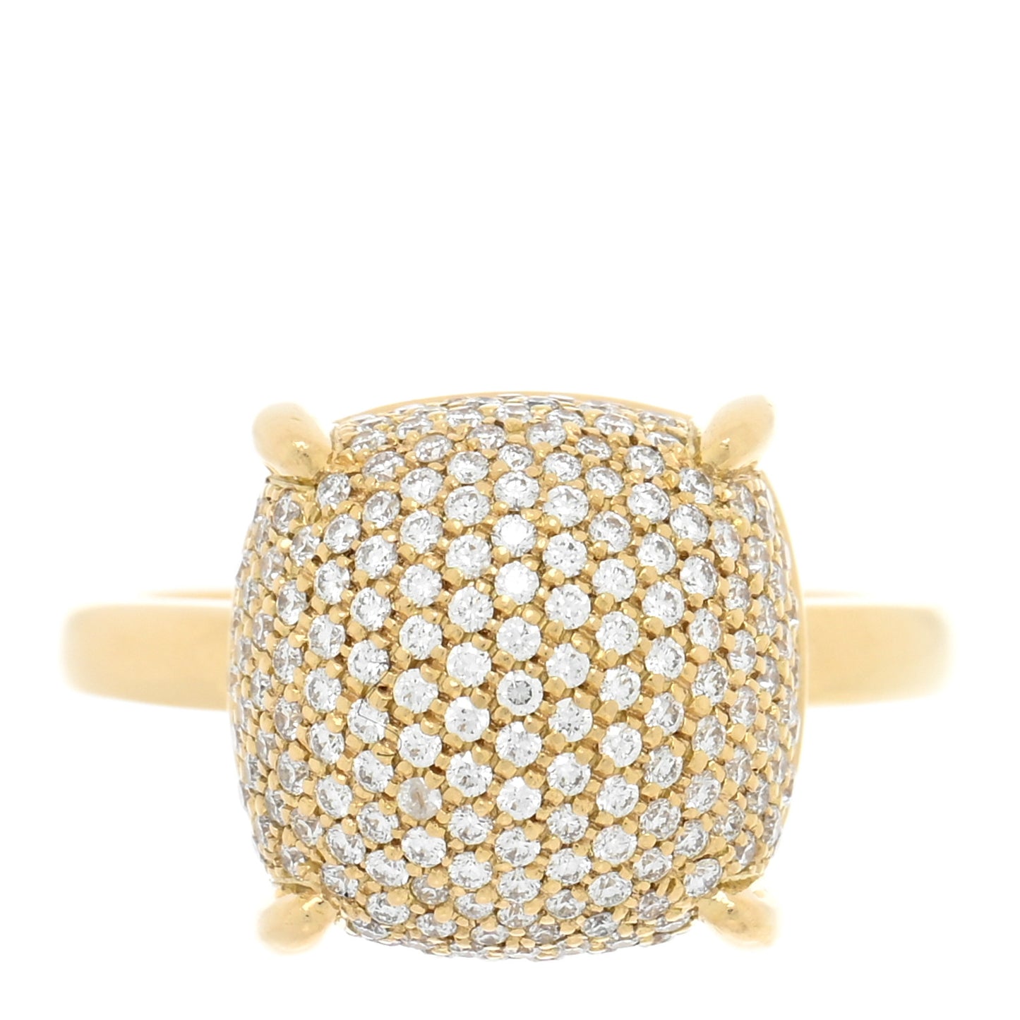 18K Yellow Gold Diamond 12mm Paloma Picasso Sugar Stacks Ring 52 6