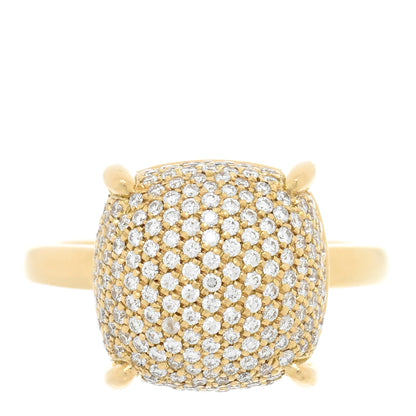Tiffany 18K Yellow Gold Diamond 12mm Paloma Picasso Sugar Stacks Ring 52 6 1 of 4