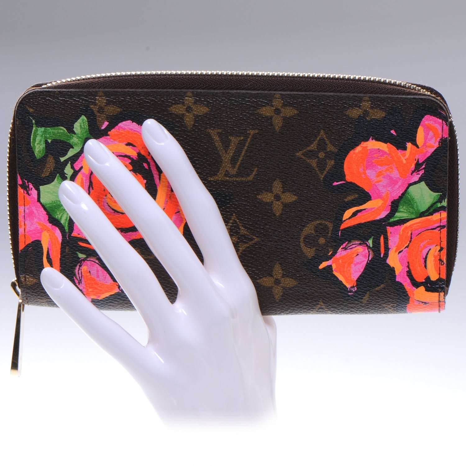 Louis Vuitton Monogram Roses Zippy Wallet 2 of 7