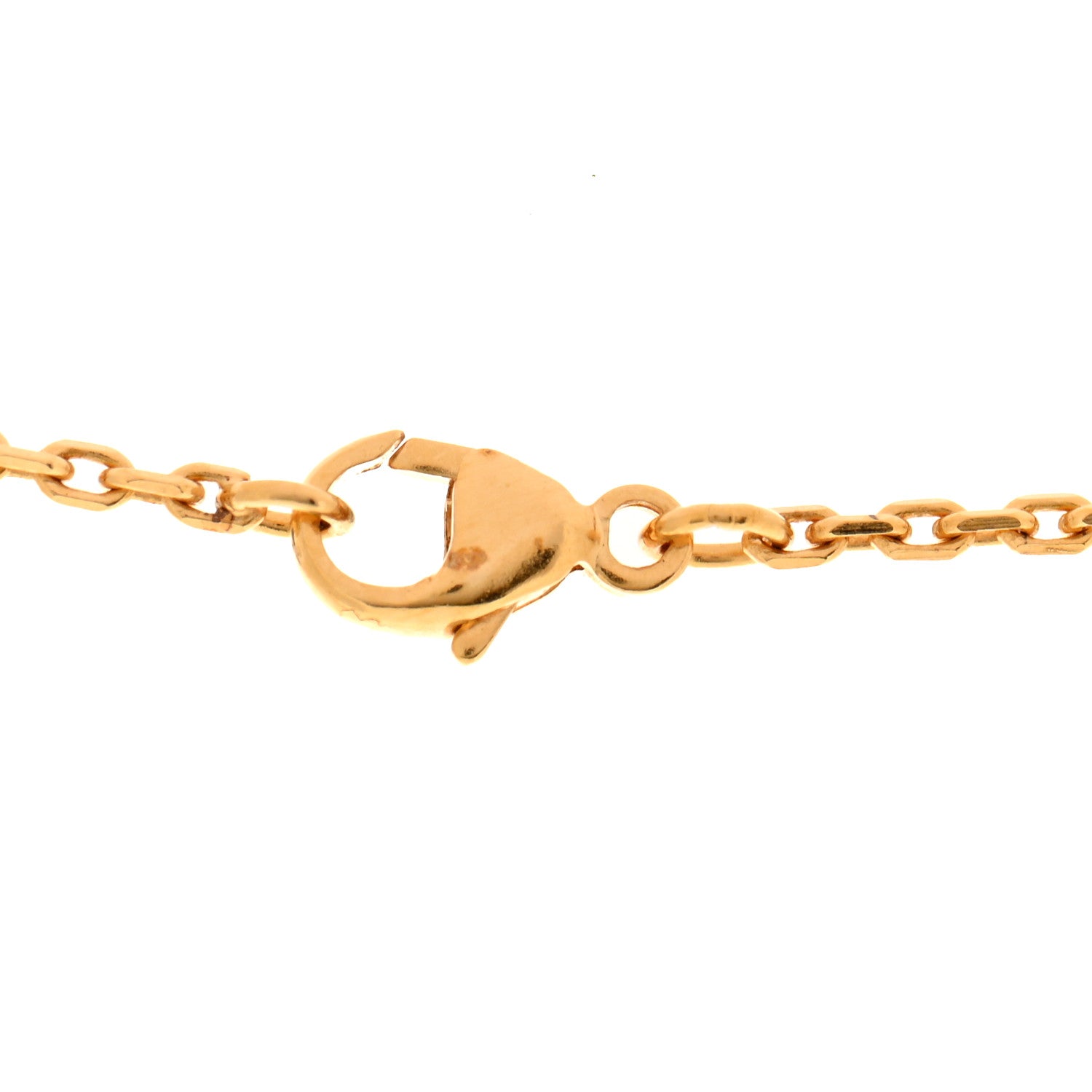 Hermes Lacquered Gold Mini Pop H Pendant Necklace White 5 of 7