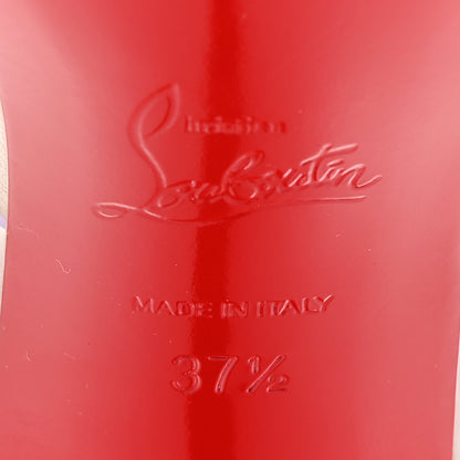 Christian Louboutin Patent PVC Just Nothing 85 Slide Sandals 37.5 Leche 7 of 10