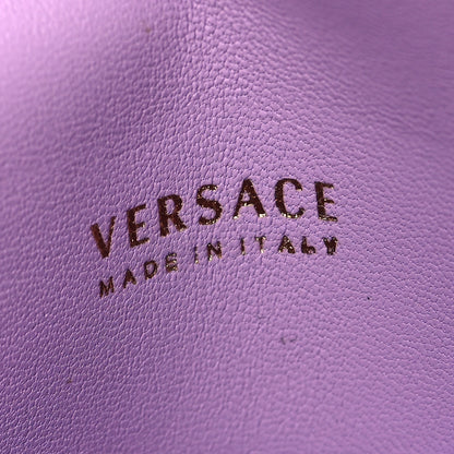 Versace Grained Calfskin Medusa Card Holder Fuchsia Light Pink 6 of 12