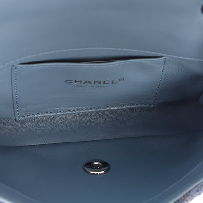 Chanel Sequin Mini Waterfall Flap Light Blue 5 of 11