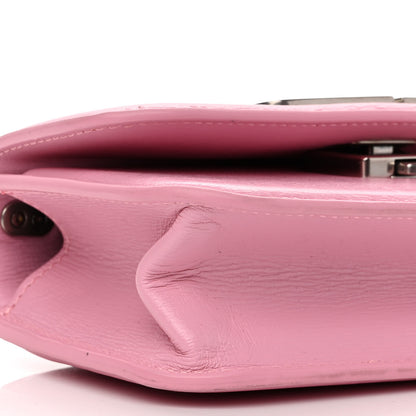 Balenciaga Calfskin Stripe Embossed Gossip Chain Bag XS Candy Pink 8 of 9