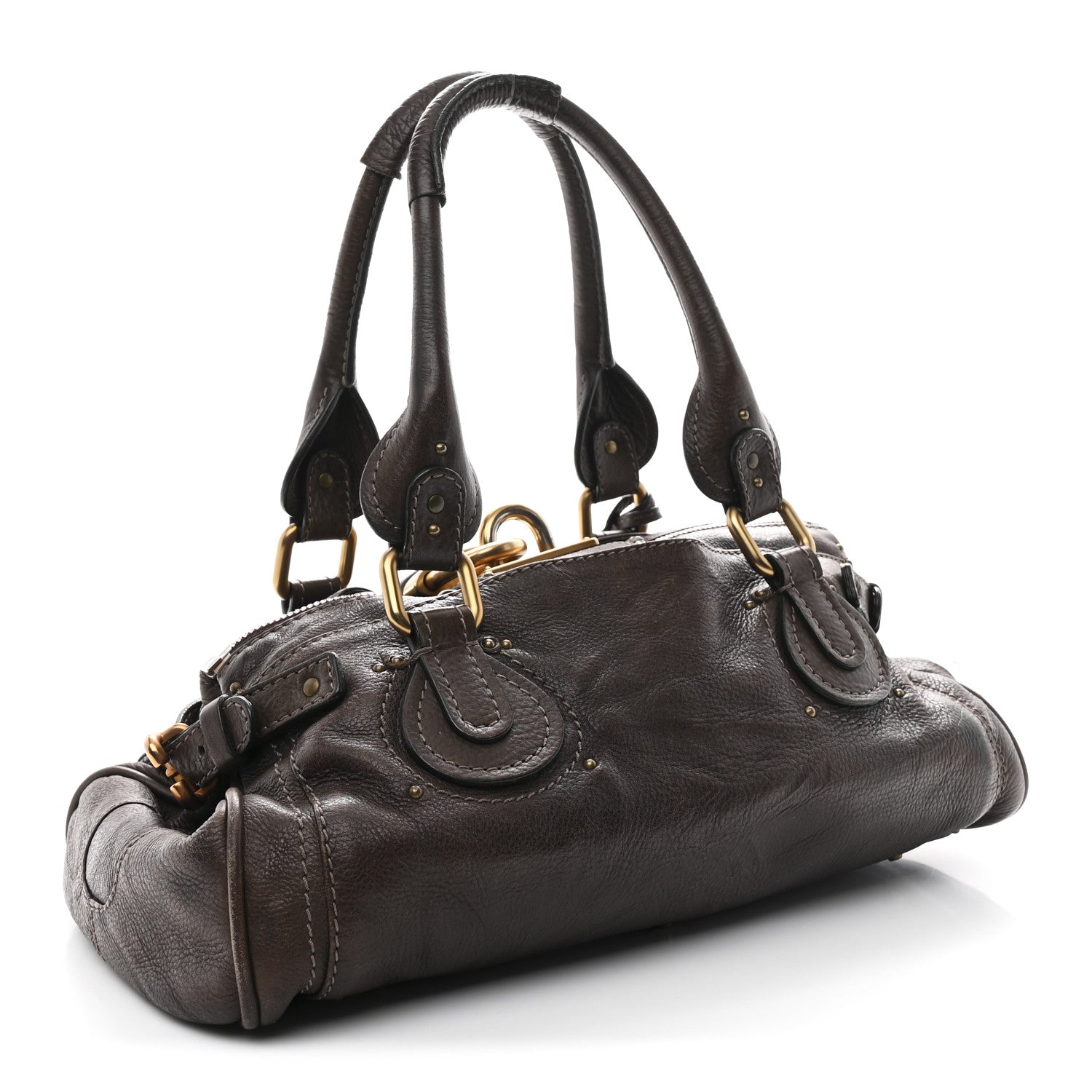 Chloe Calfskin Medium Paddington Satchel Chocolate 3 of 11