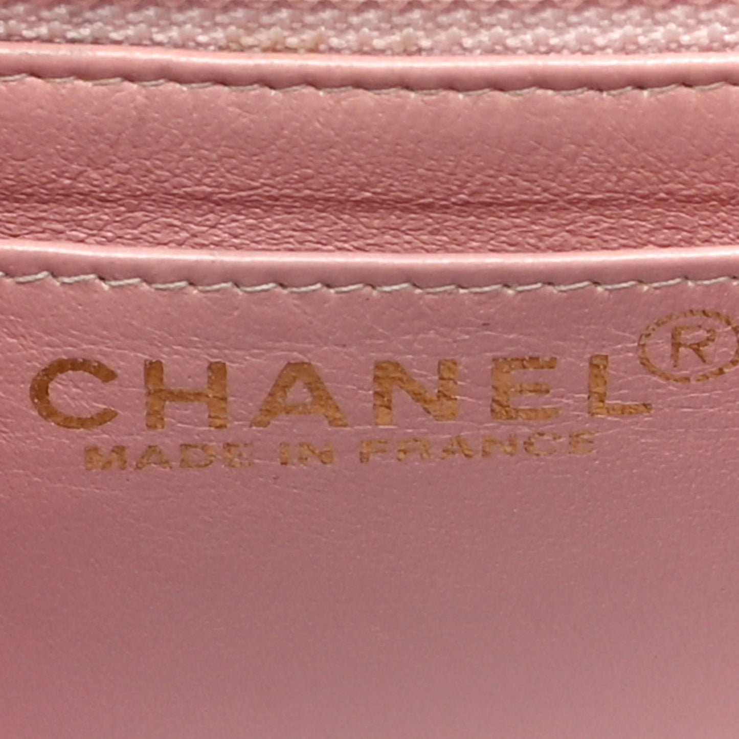 Lambskin Quilted Mini Square Flap Bag Light Pink