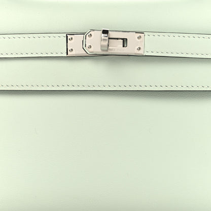 Hermes Swift Kelly Pochette Clutch Vert Peppermint 8 of 11