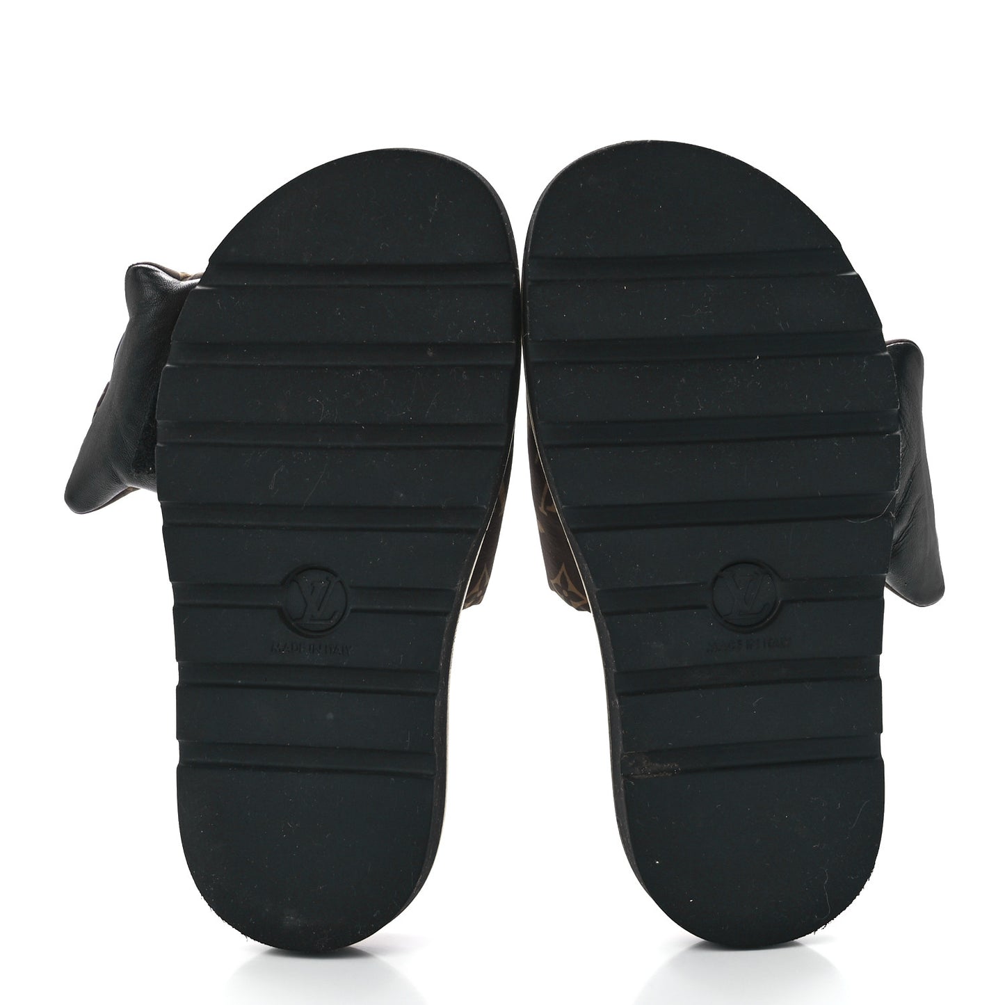 Nylon Monogram Pool Pillow Comfort Mule 38 Cacao Brown