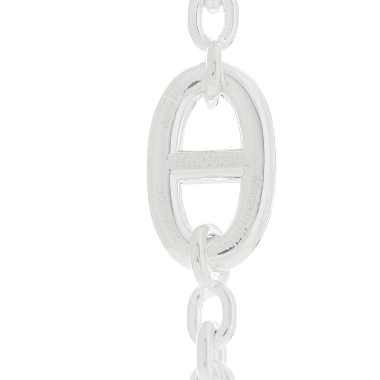 Hermes Sterling Silver Farandole Necklace 160 7 of 8