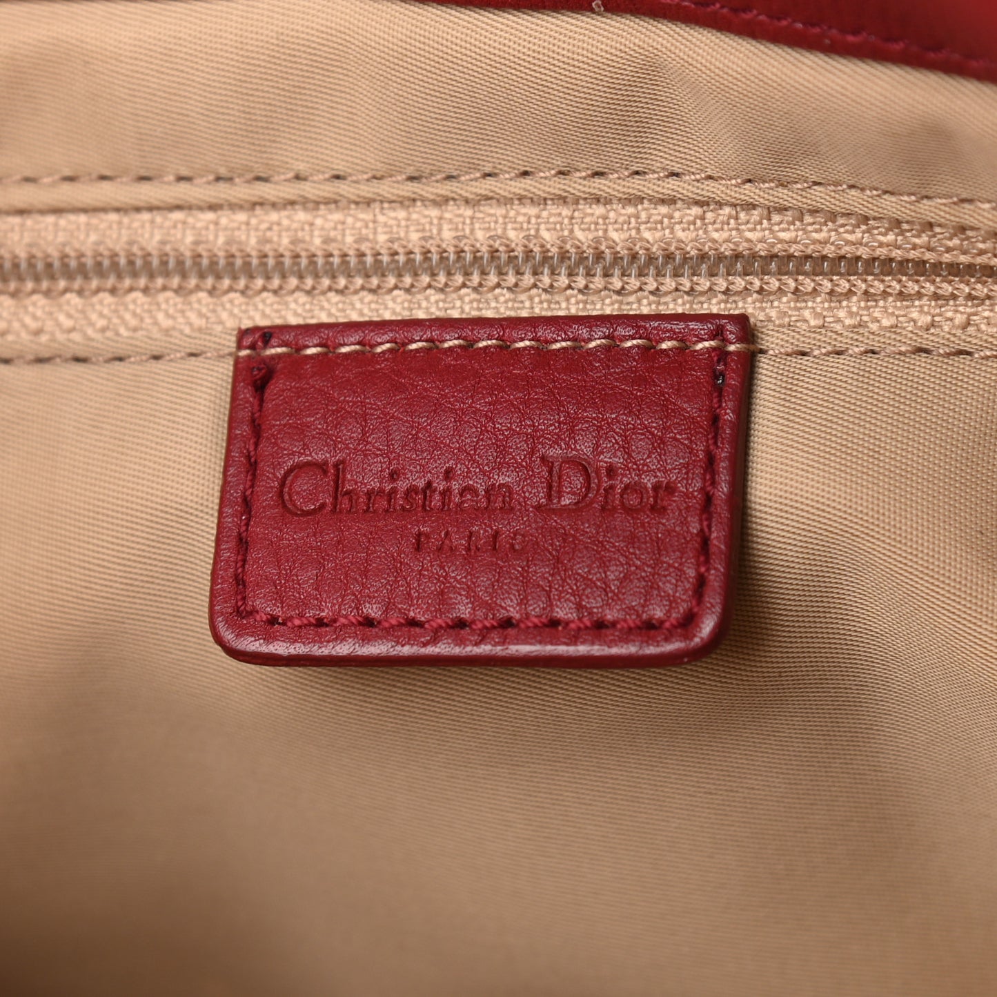 Monogram Tote Red