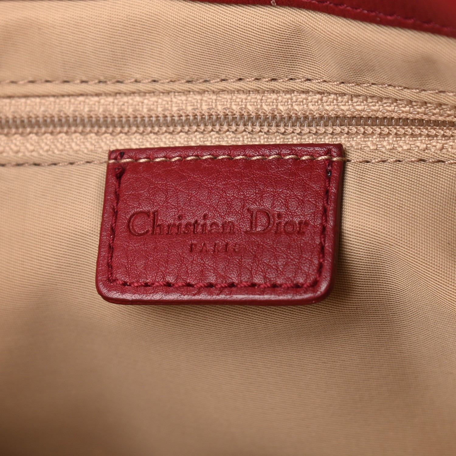 Christian Dior Monogram Tote Red 5 of 12