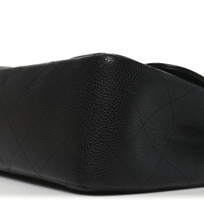 Chanel Caviar Quilted Jumbo Single Flap Black 10 of 11