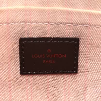 Louis Vuitton Damier Ebene Neverfull MM GM Pochette Rose Ballerine 6 of 11