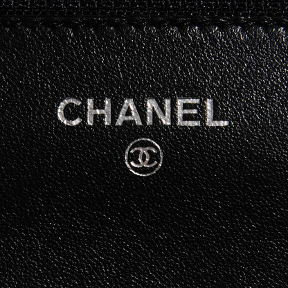 Chanel Lambskin Quilted Wallet on Chain WOC Black 7 of 9