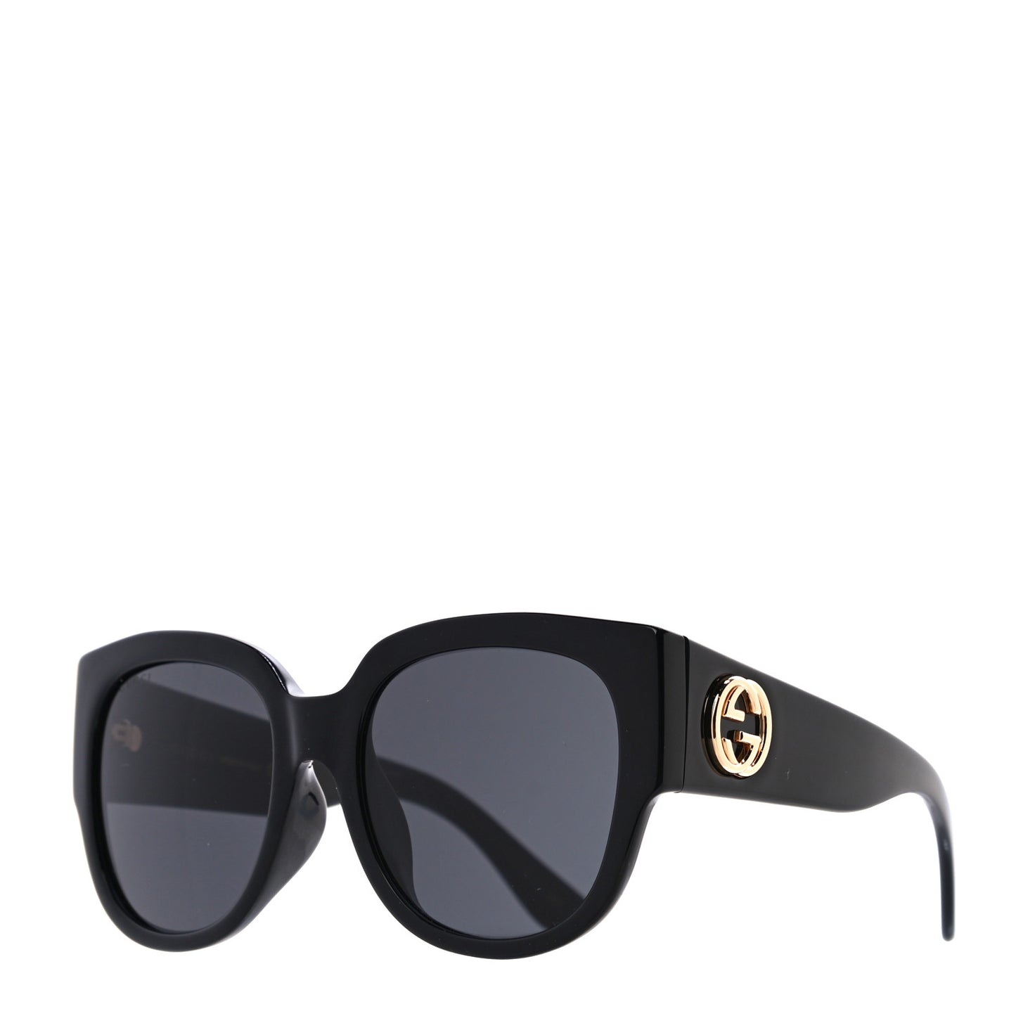 Acetate Square Frame Sunglasses GG0142SA Black