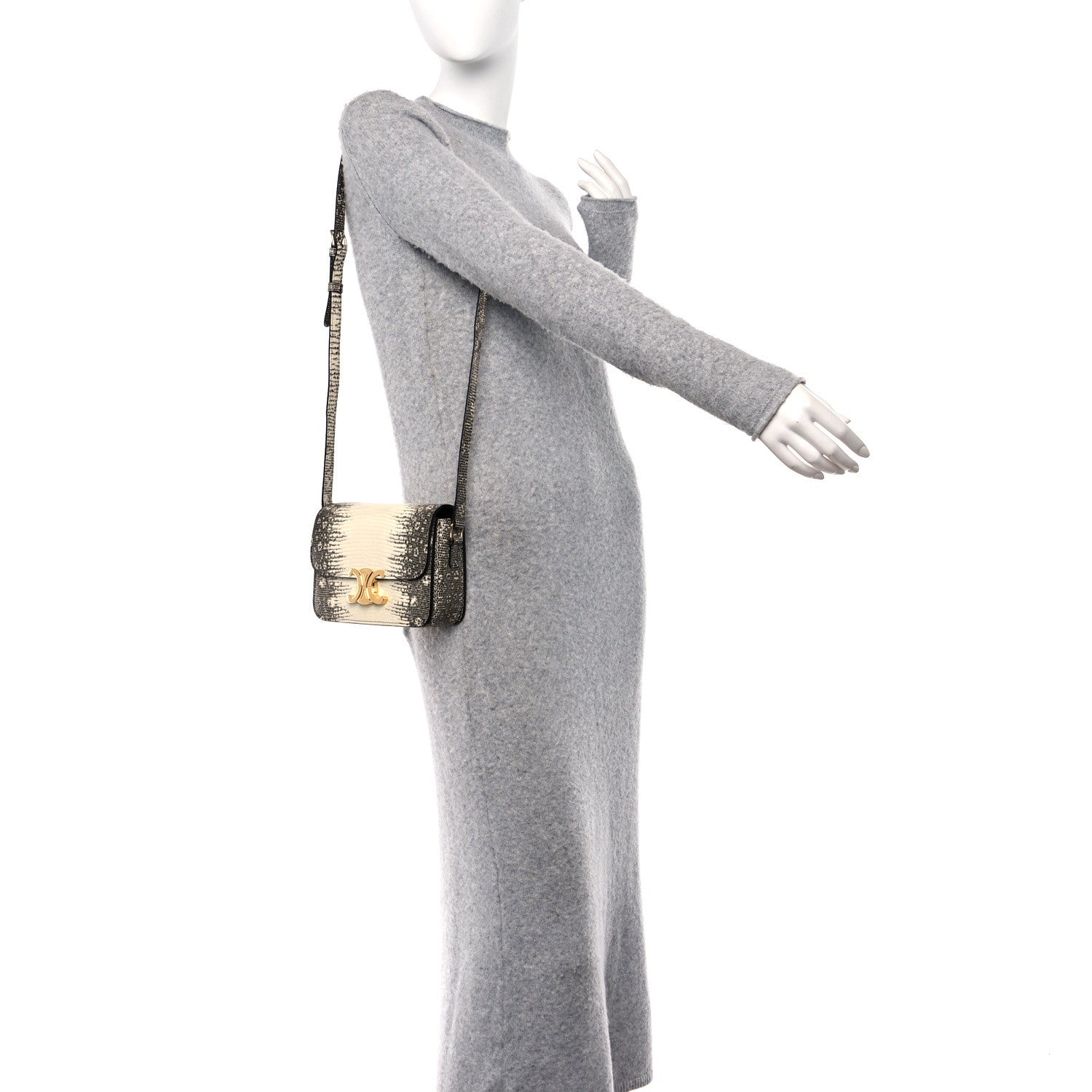 Celine Lizard Teen Triomphe Natural 2 of 11