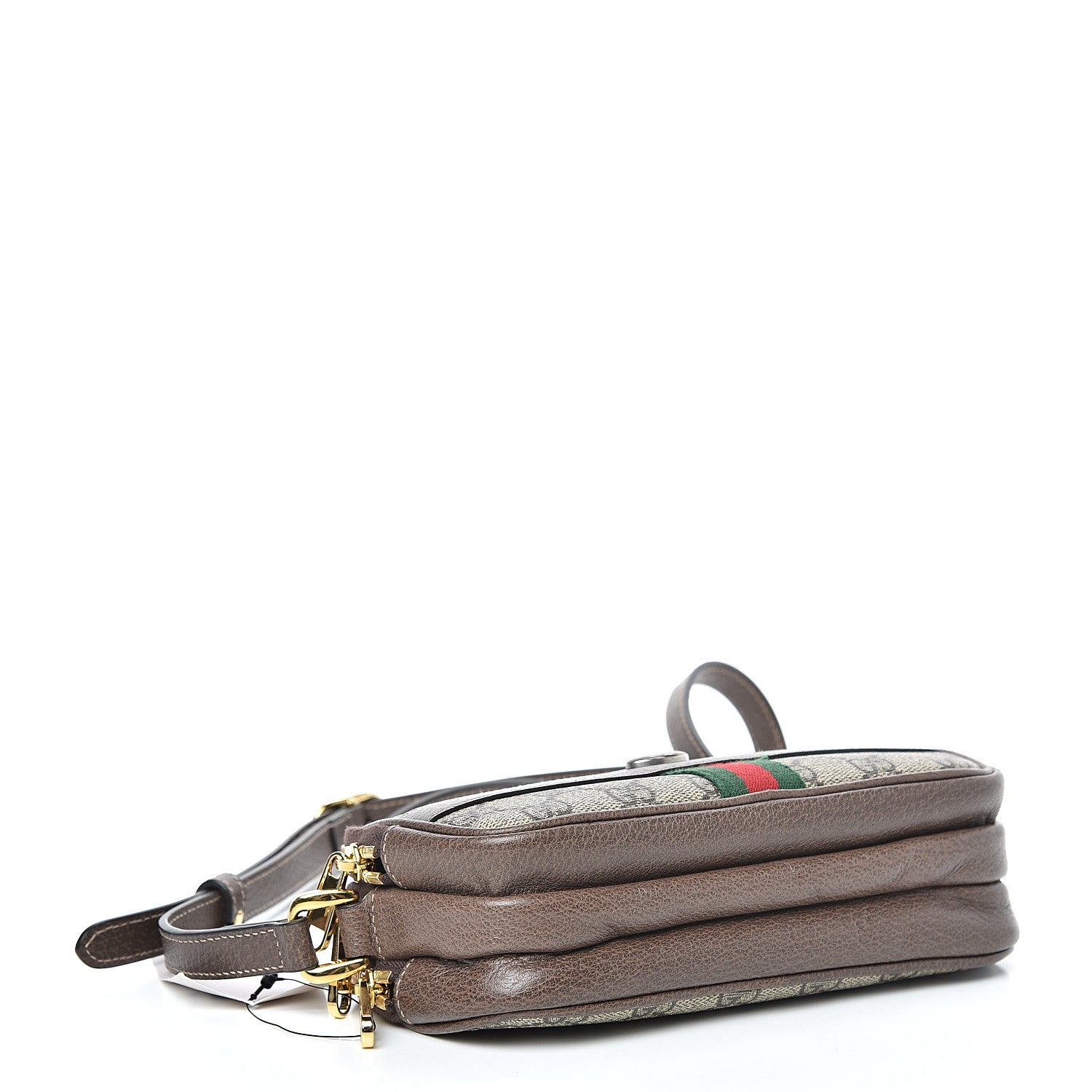 Gucci GG Supreme Monogram Web Mini Ophidia GG Bag Brown 4 of 14