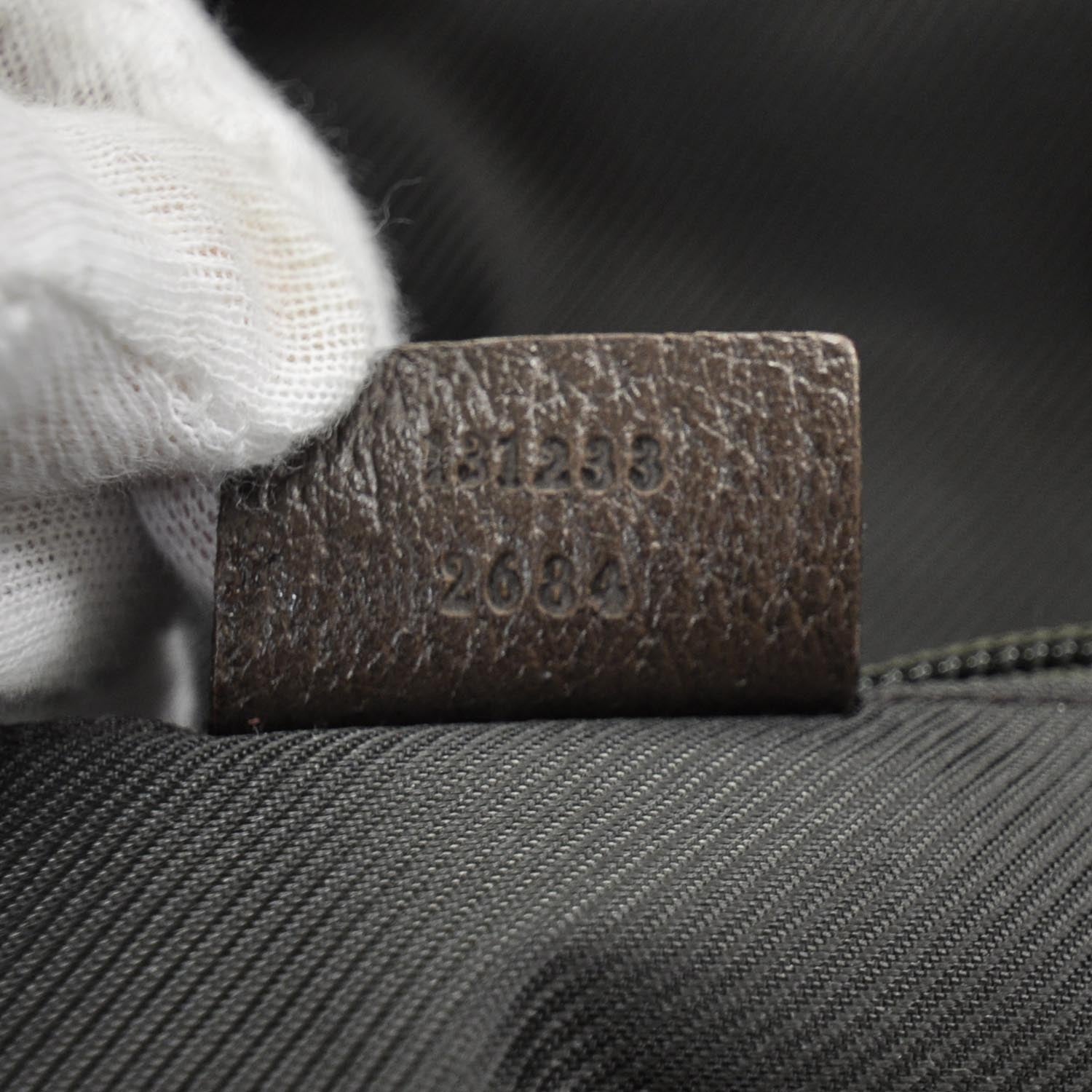 Gucci GG Monogram Large Web Handle Vertical Tote Dark Brown 8 of 9