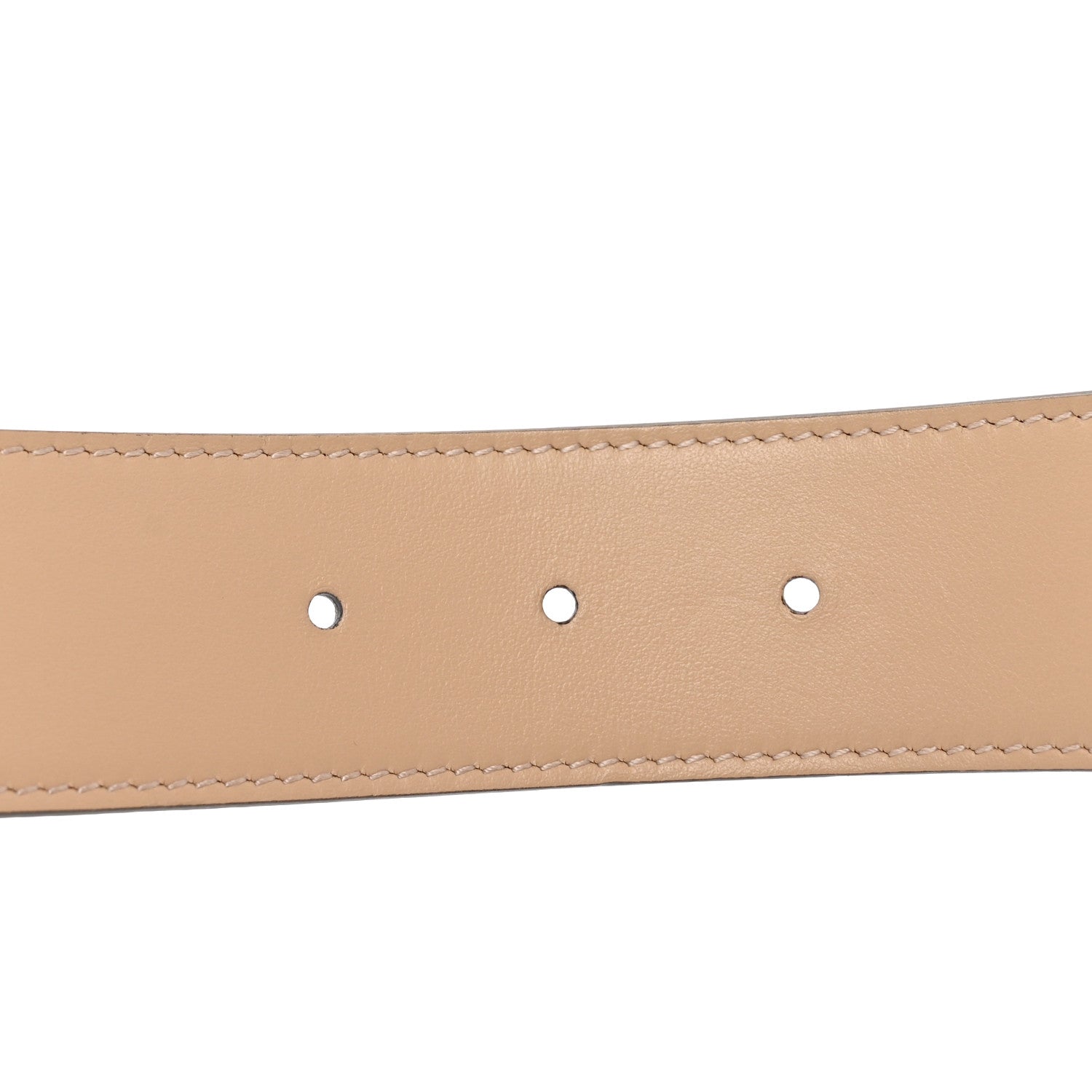 Gucci GG Supreme Monogram Plutone Calfskin Double G Reversible 37mm Belt 100 40 Beige Ebony Souffle Rose 3 of 5