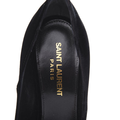 Saint Laurent Velvet Anja 105 Pumps 36.5 Black 6 of 11