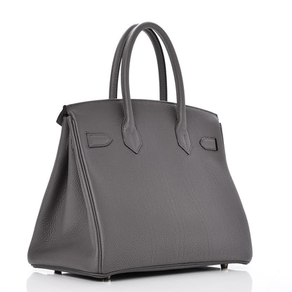 Hermes Togo Birkin 30 Etain 3 of 37