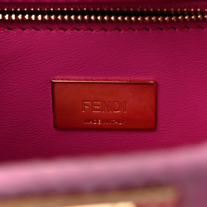 Fendi Camoscio Line Embossed Small Peekaboo Click Bag Lollypop 7 of 11