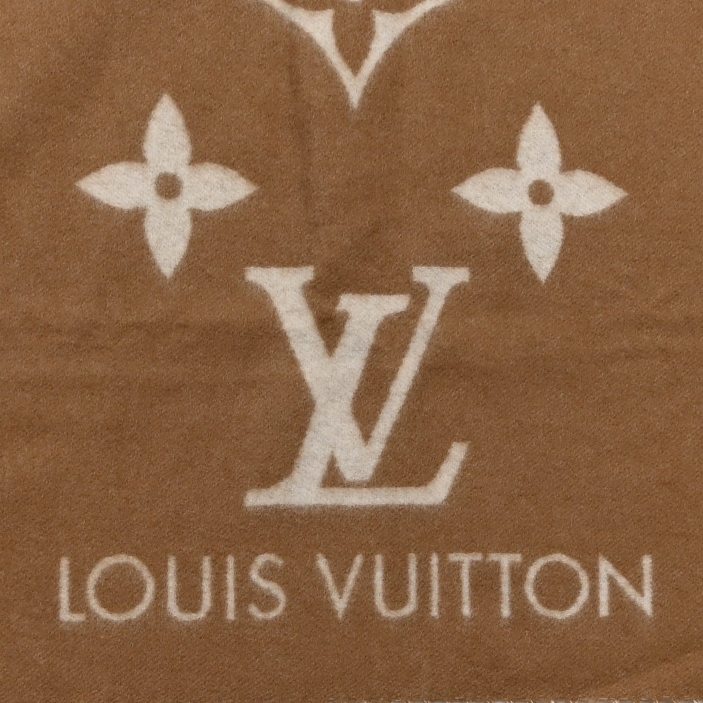 Cashmere Monogram Reykjavik Scarf Sable