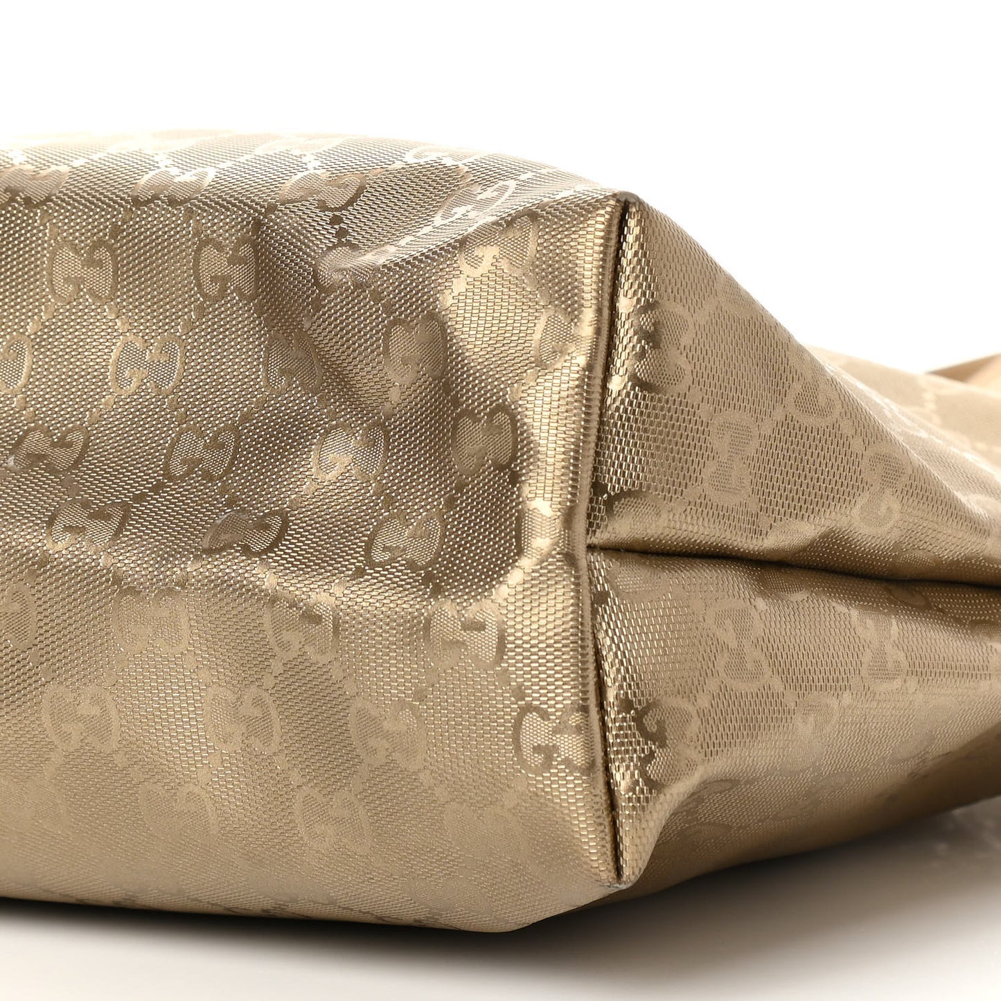 Imprime Monogram Medium Zippered Shopping Tote Champagne