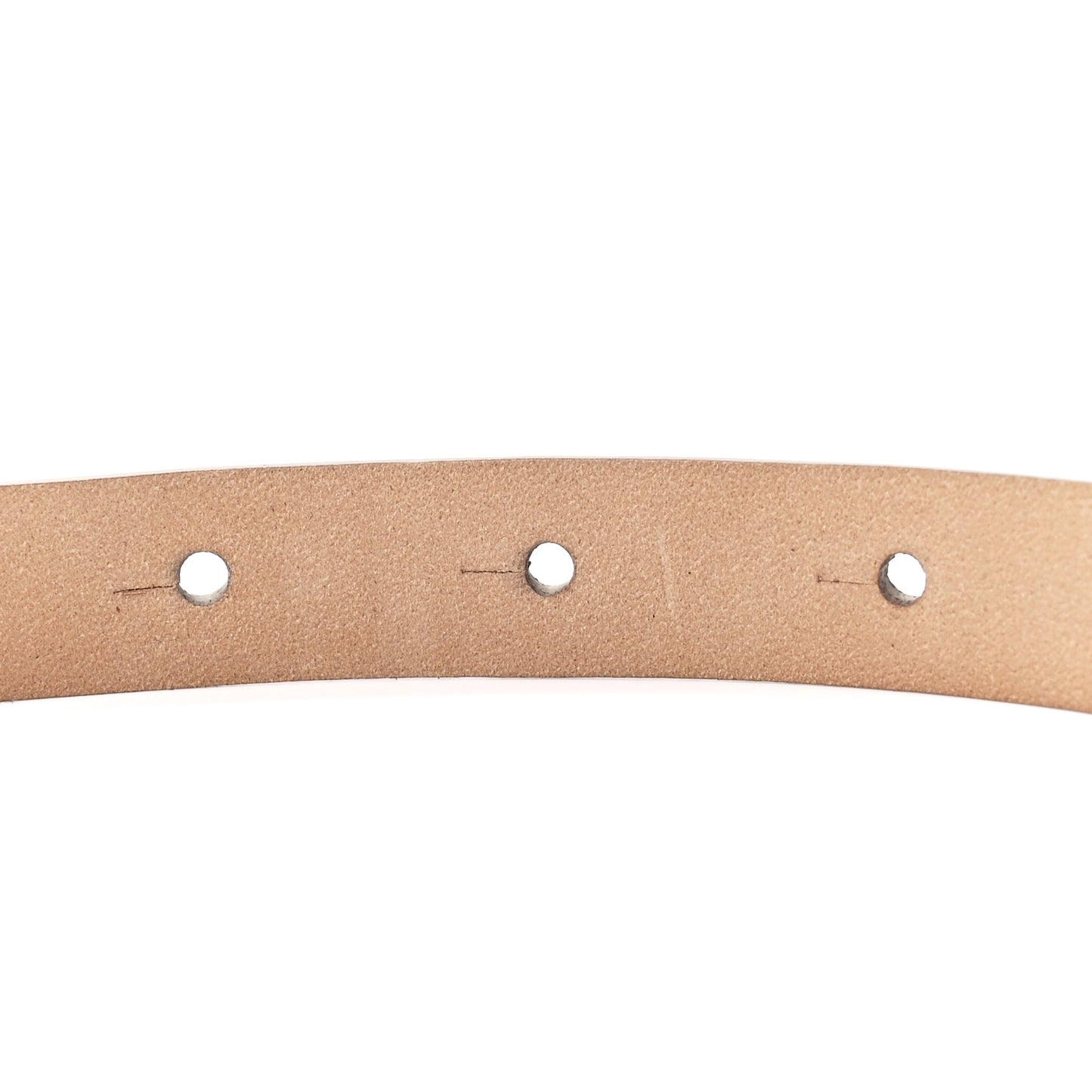 Metallic Lambskin CC Logo Skinny Belt 85 34 Gold