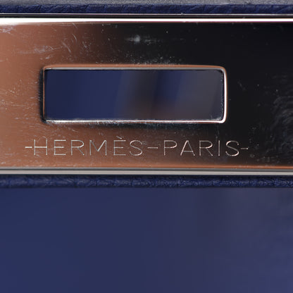 Hermes Togo Swift Officier Birkin 40 Bleu Encre Bordeaux 22 of 35