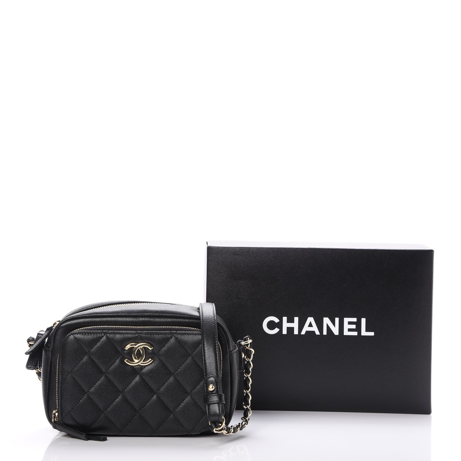 Chanel Caviar Quilted Business Affinity Camera Case Black 9 of 9
