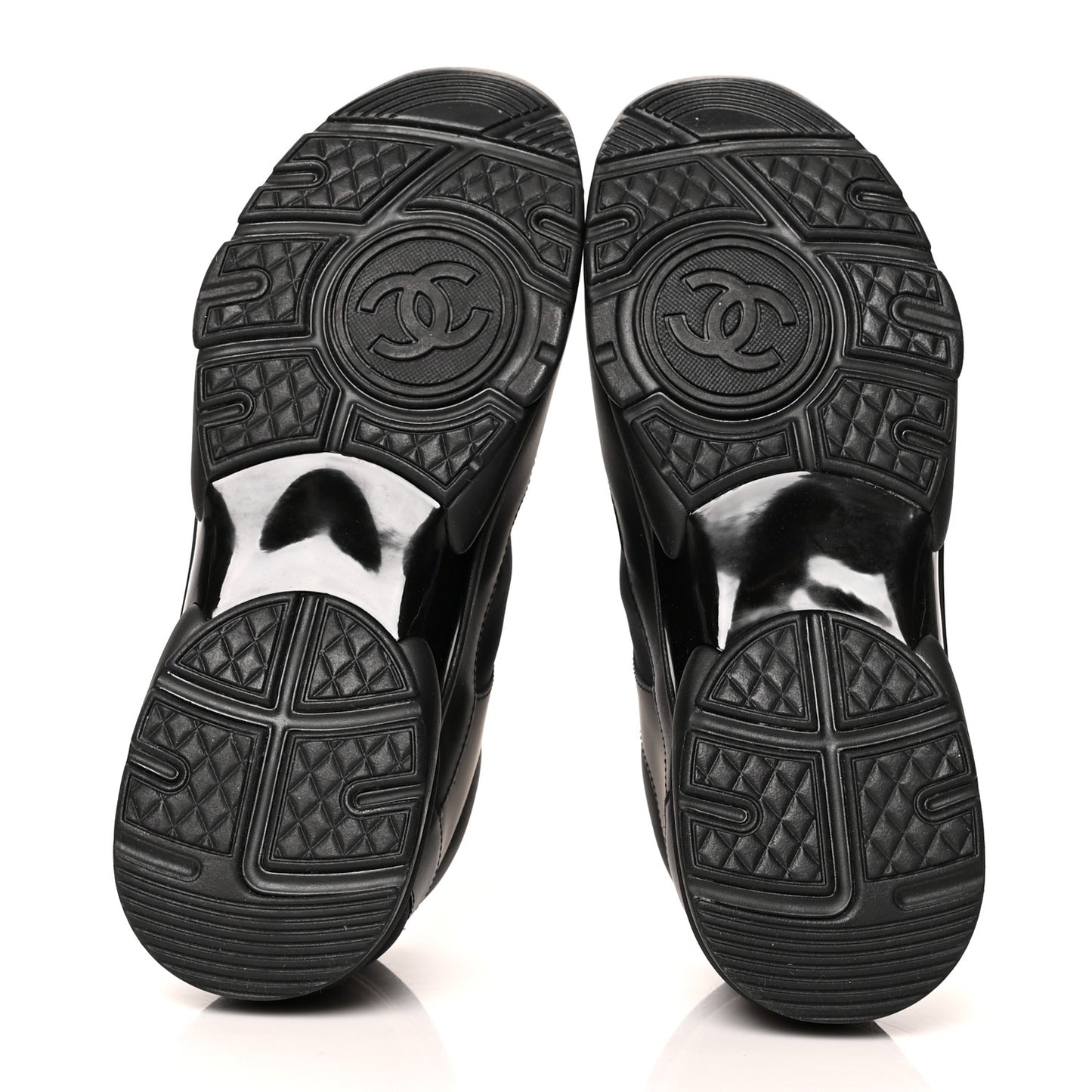 Calfskin Lambskin CC Uniform Sneakers 40 Black