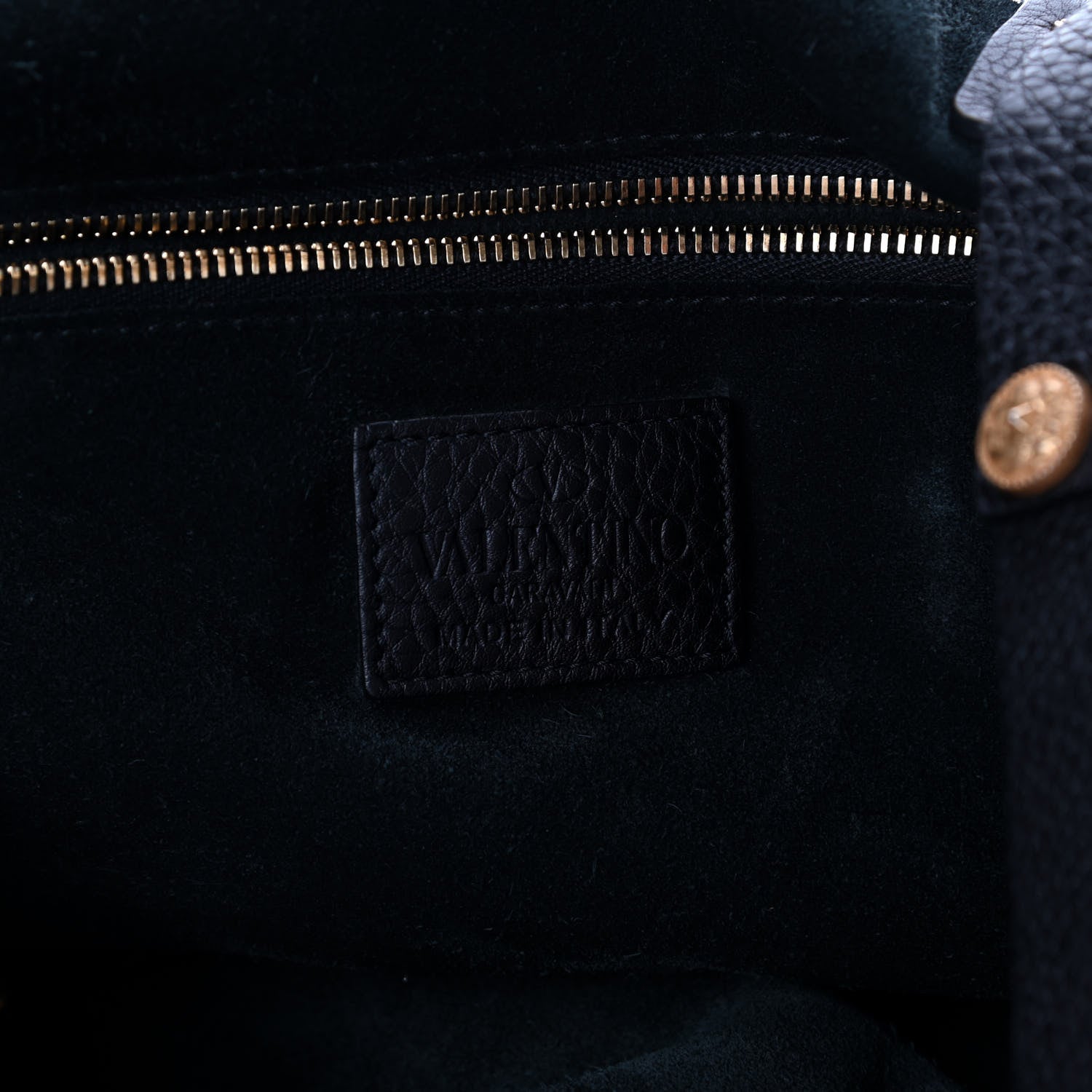 Valentino Garavani Grained Calfskin Large Studded Zodiac Tote Black 6 of 11