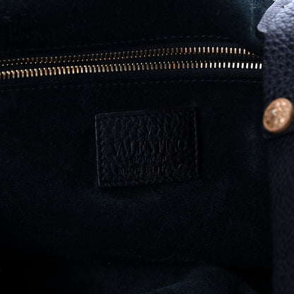 Valentino Garavani Grained Calfskin Large Studded Zodiac Tote Black 6 of 11